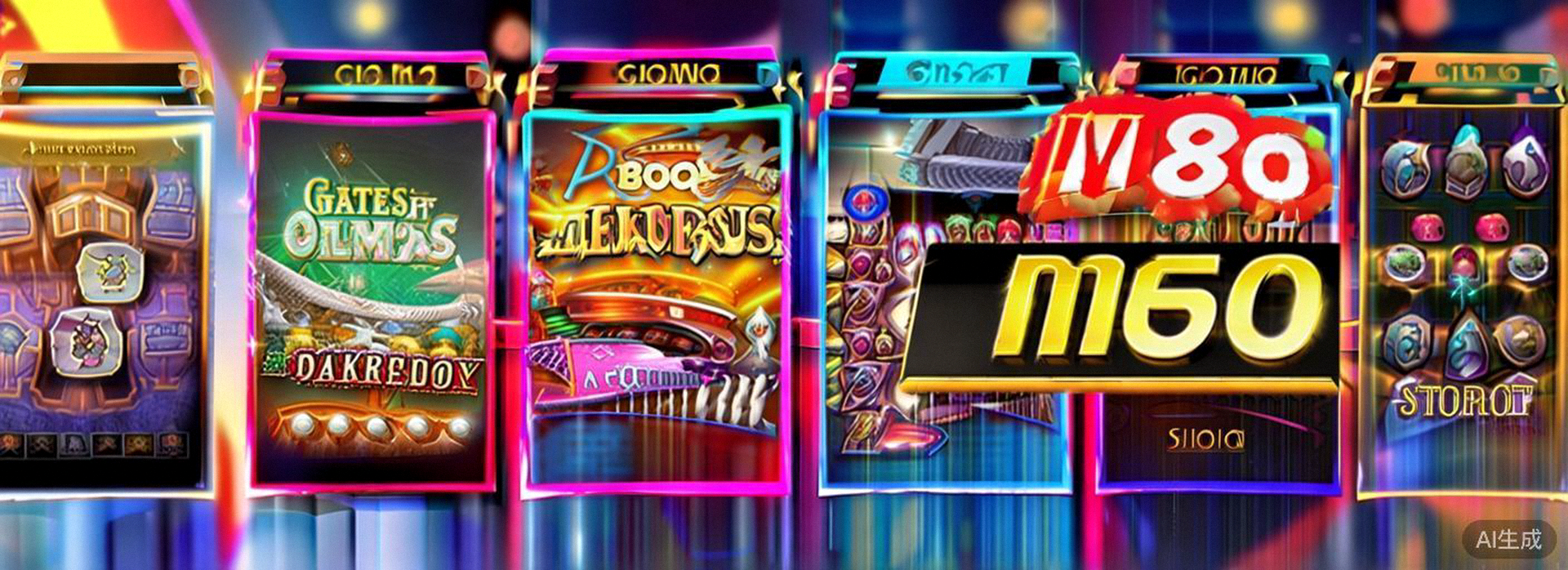 Banner utama M88 Slot Indonesia Login dengan tampilan berbagai permainan slot populer